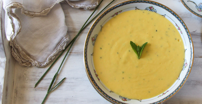 chilled mango soup