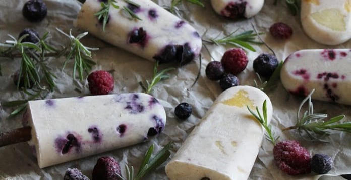 fruit popsicles coconut