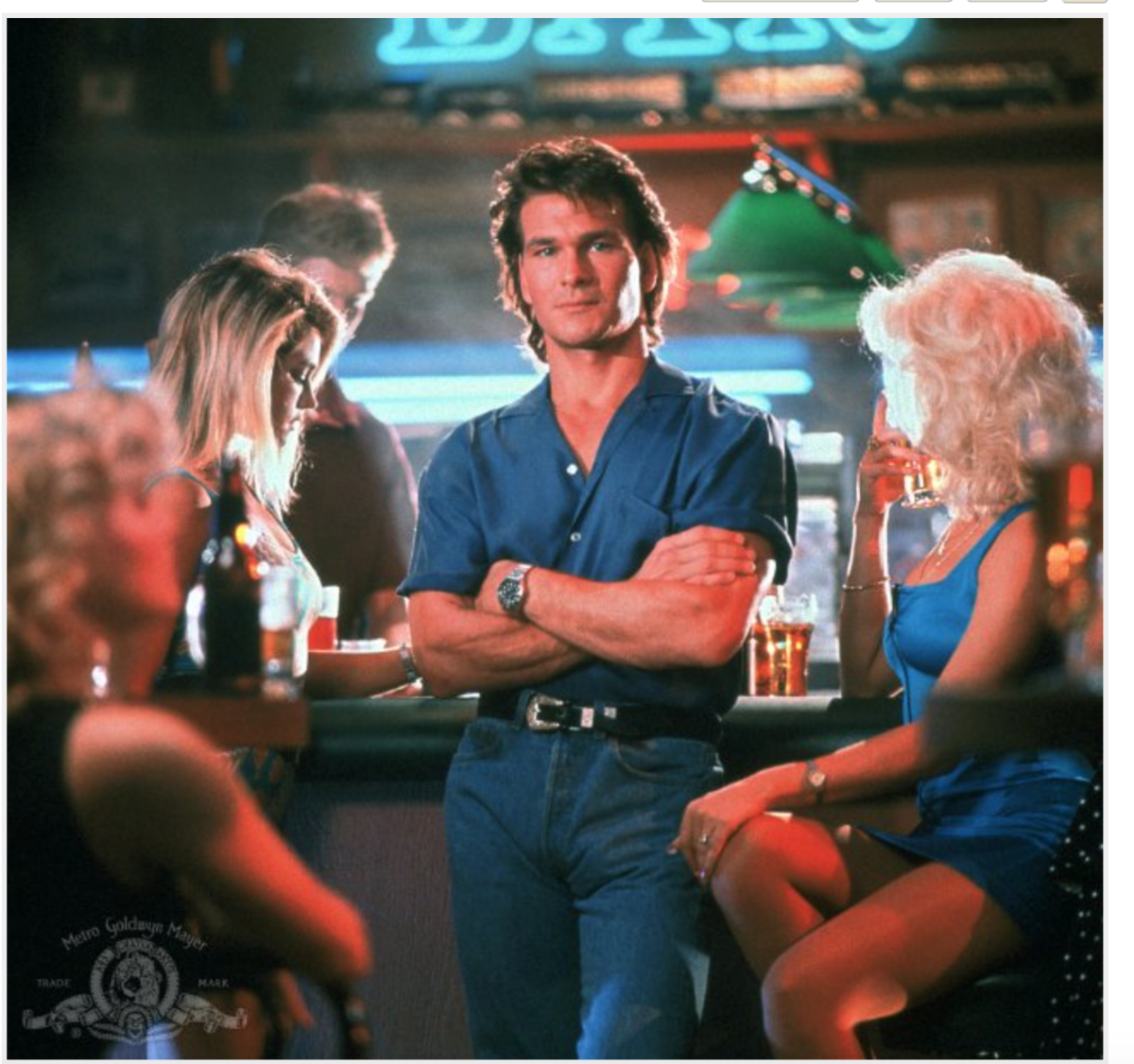 patrick swayze mullet