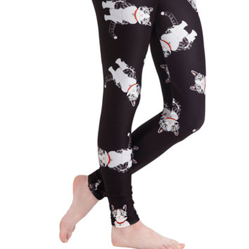 cat workout leggings