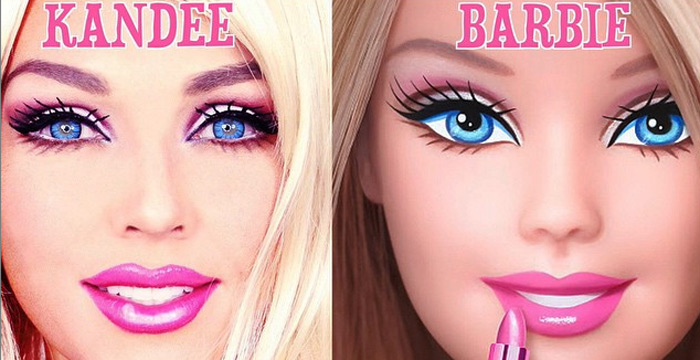 barbie makeup transformation