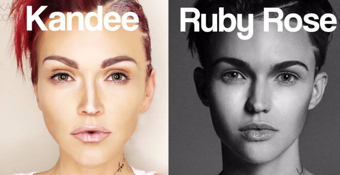 ruby rose makeup transformation